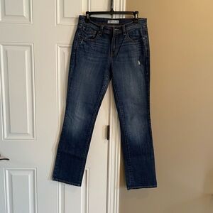 Levi's 505 Blue Boot Cut Jeans with Classic Indigo Wash